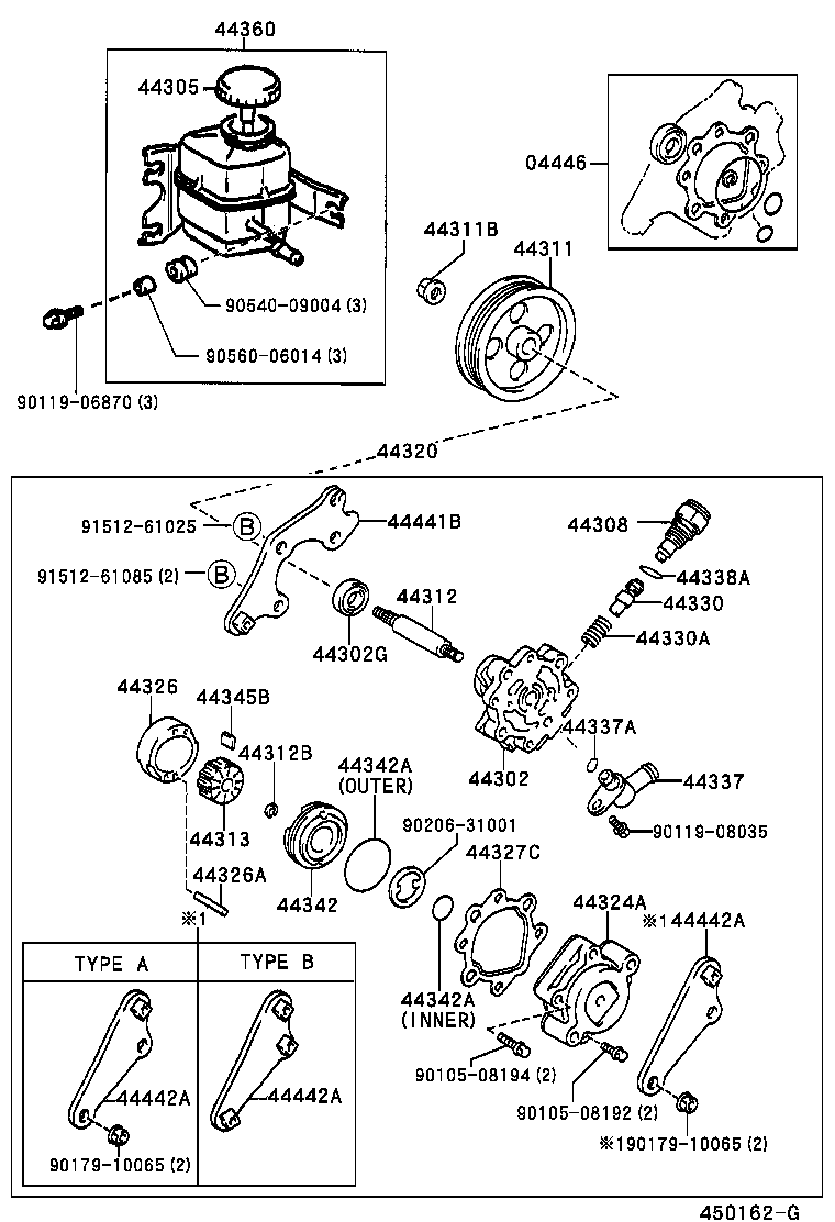 44320-33120 PUMP ASSY, VANE product image