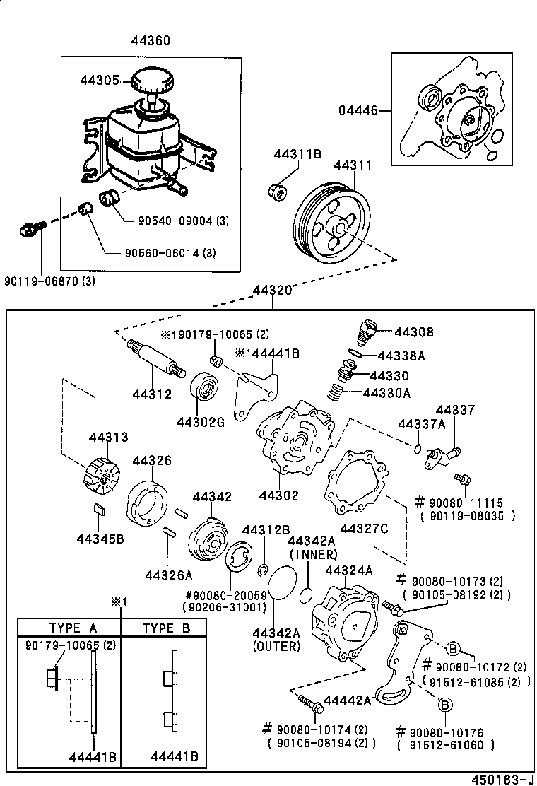 44320-33120 PUMP ASSY, VANE product image