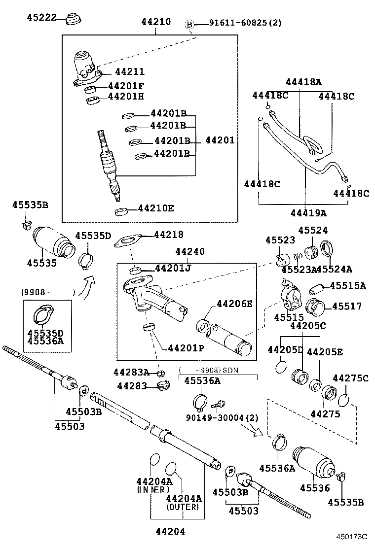 44210-33090 VALVE ASSY, POWER STEERING CONTROL product image