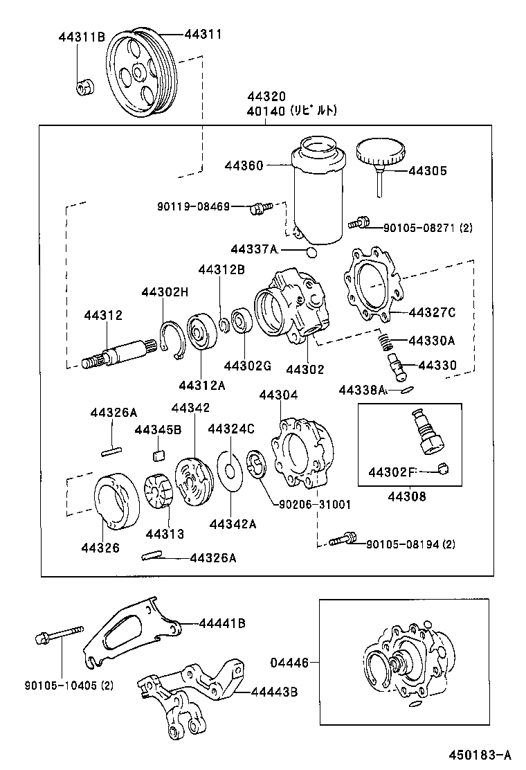 44320-22550 PUMP ASSY, VANE product image