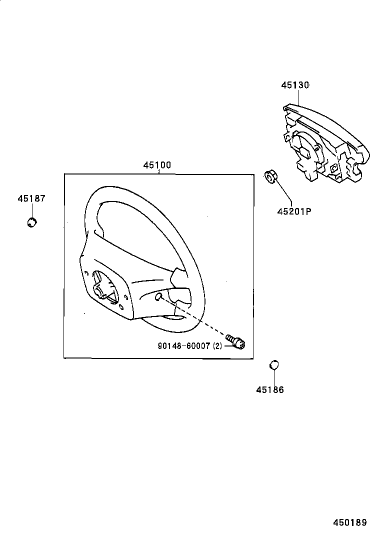 45100-22780-B0 WHEEL ASSY, STEERING product image
