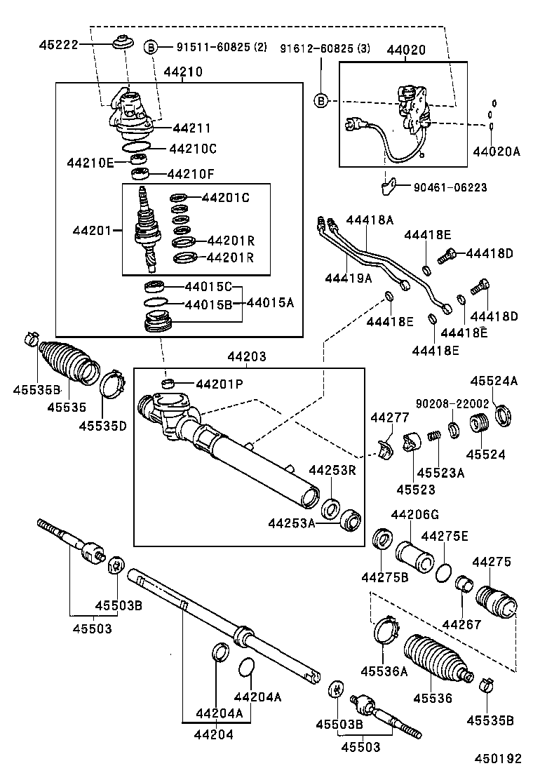 04455-30130 GASKET KIT, POWER STEERING CONTROL VALVE OVERHOLE product image
