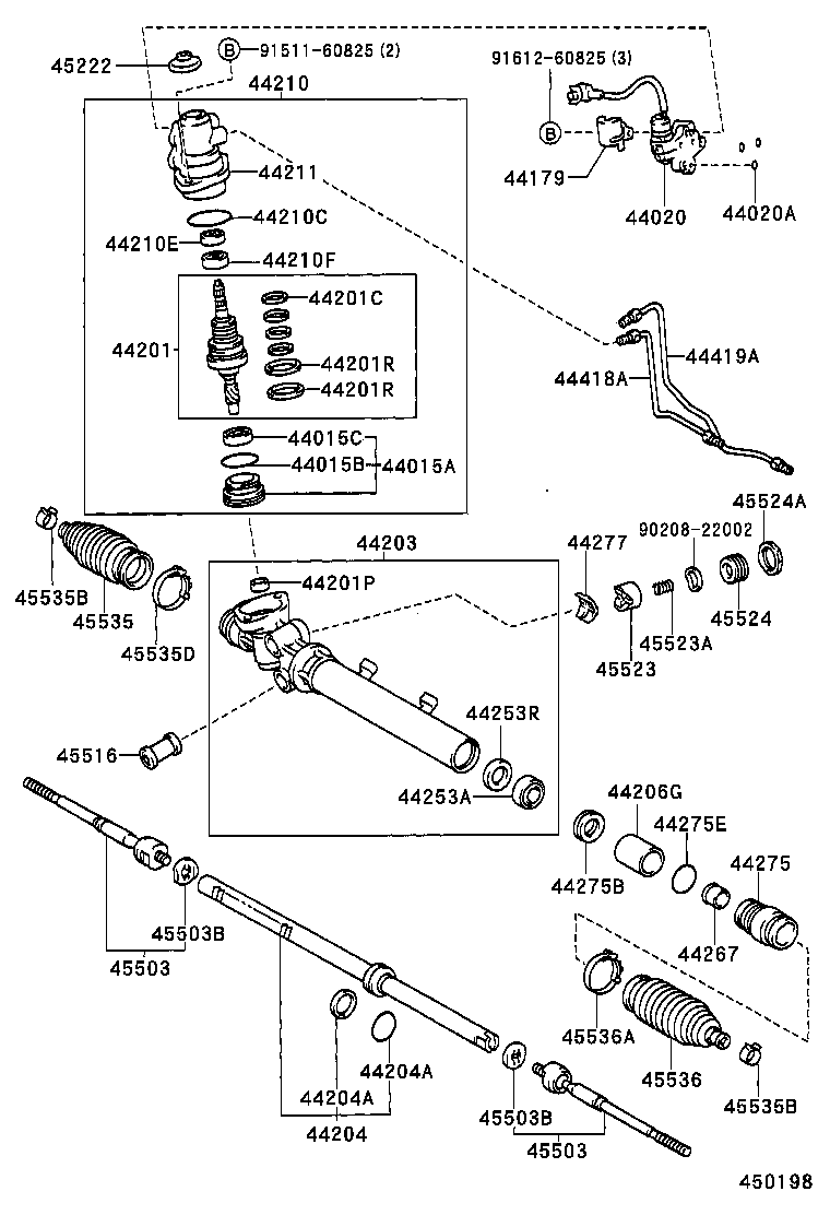 04455-30130 GASKET KIT, POWER STEERING CONTROL VALVE OVERHOLE product image