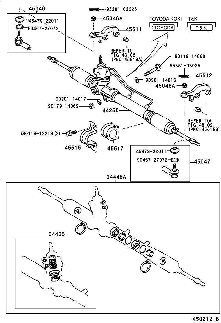 44203-0B020 HOUSING SUB-ASSY, POWER STEERING RACK product image
