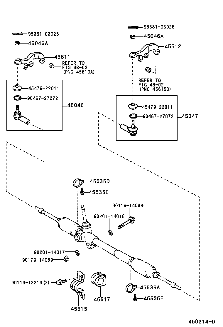 44203-0B020 HOUSING SUB-ASSY, POWER STEERING RACK product image