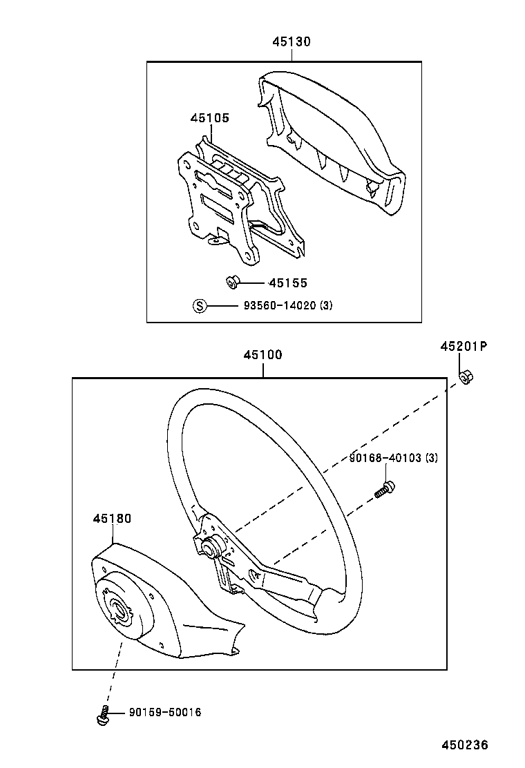 45130-28360-B0 BUTTON ASSY, HORN product image