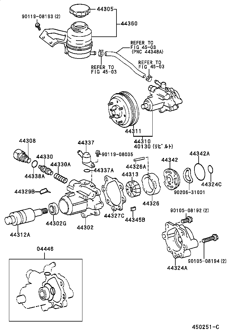 40130-28060 PUMP ASSY,VANE REBUILT product image