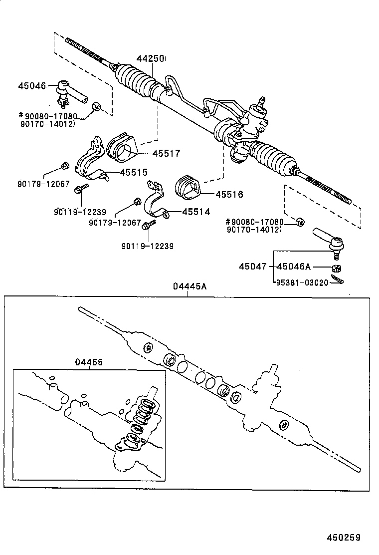 44201-02011 VALVE SUB-ASSY, POWER STEERING CONTROL product image
