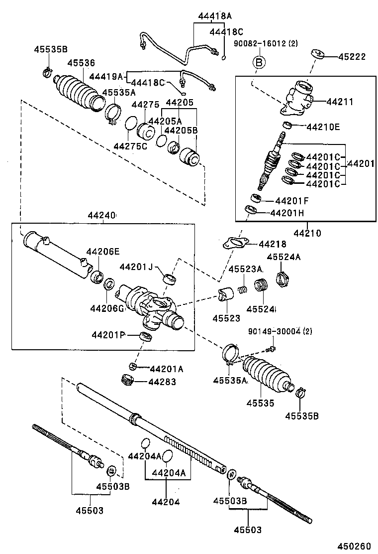 44201-02011 VALVE SUB-ASSY, POWER STEERING CONTROL product image