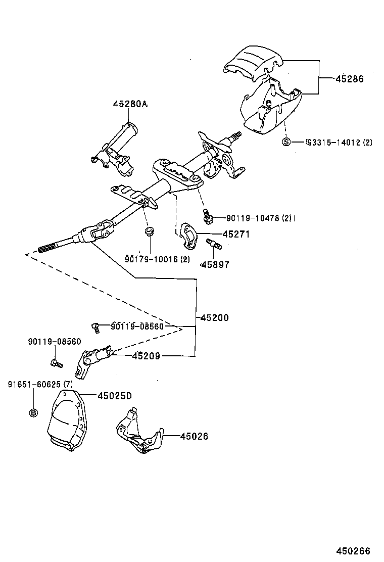 45271-33010 CLAMP, STEERING COLUMN, UPPER product image