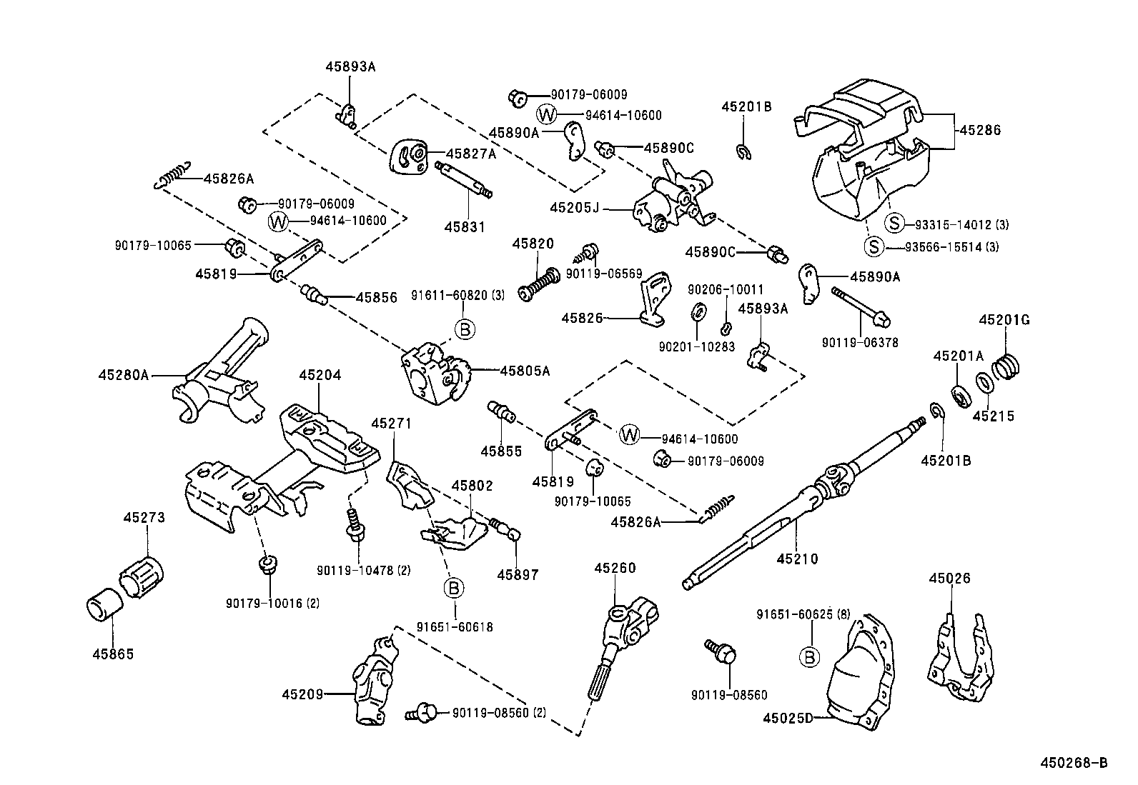 45210-12440 SHAFT ASSY, STEERING MAIN product image