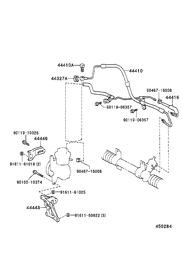 44410-12370 TUBE ASSY, PRESSURE FEED product image