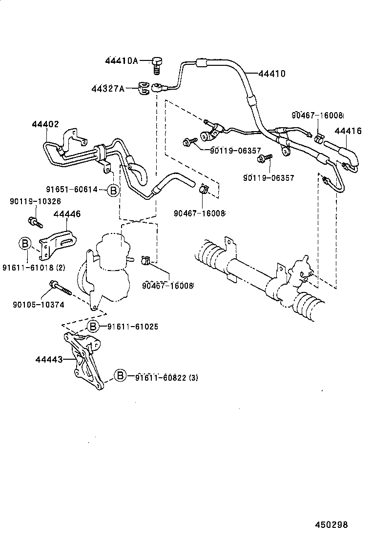 44410-12492 TUBE ASSY, PRESSURE FEED product image