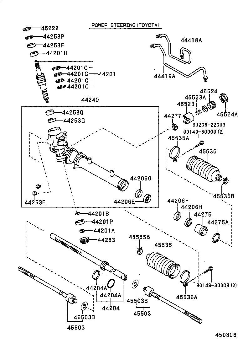 44201-12420 VALVE SUB-ASSY, POWER STEERING CONTROL product image