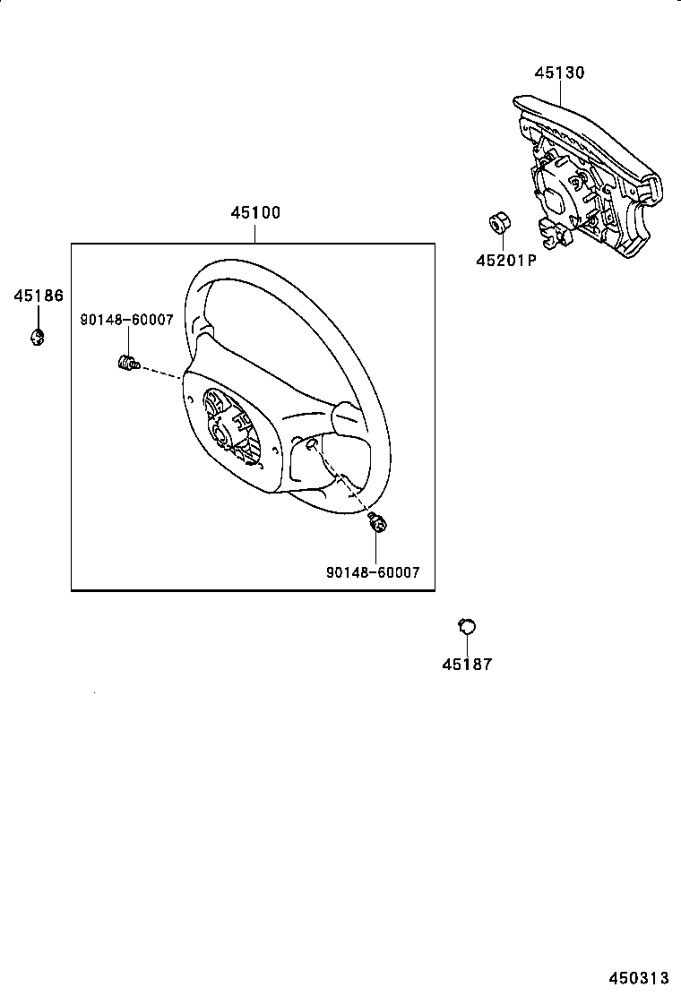 45130-10150 BUTTON ASSY, HORN product image