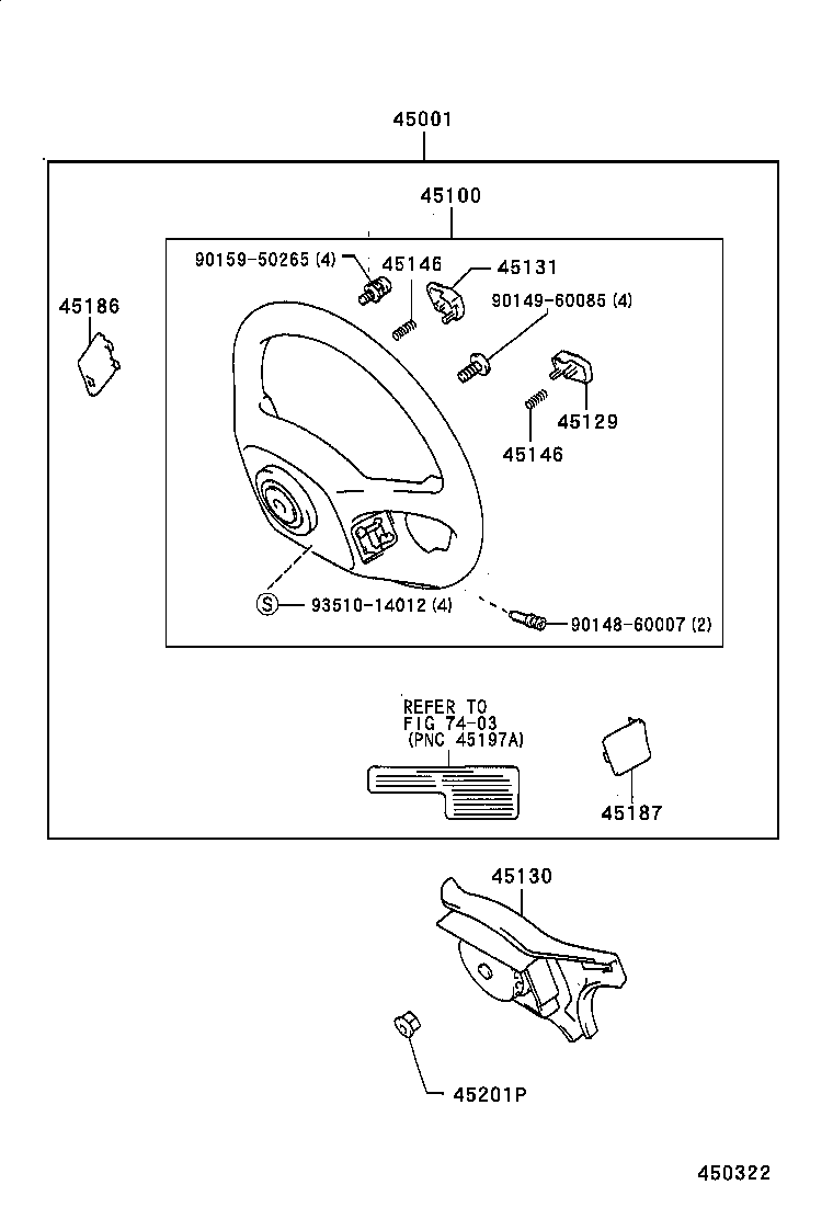 45100-12810-J0 WHEEL ASSY, STEERING product image