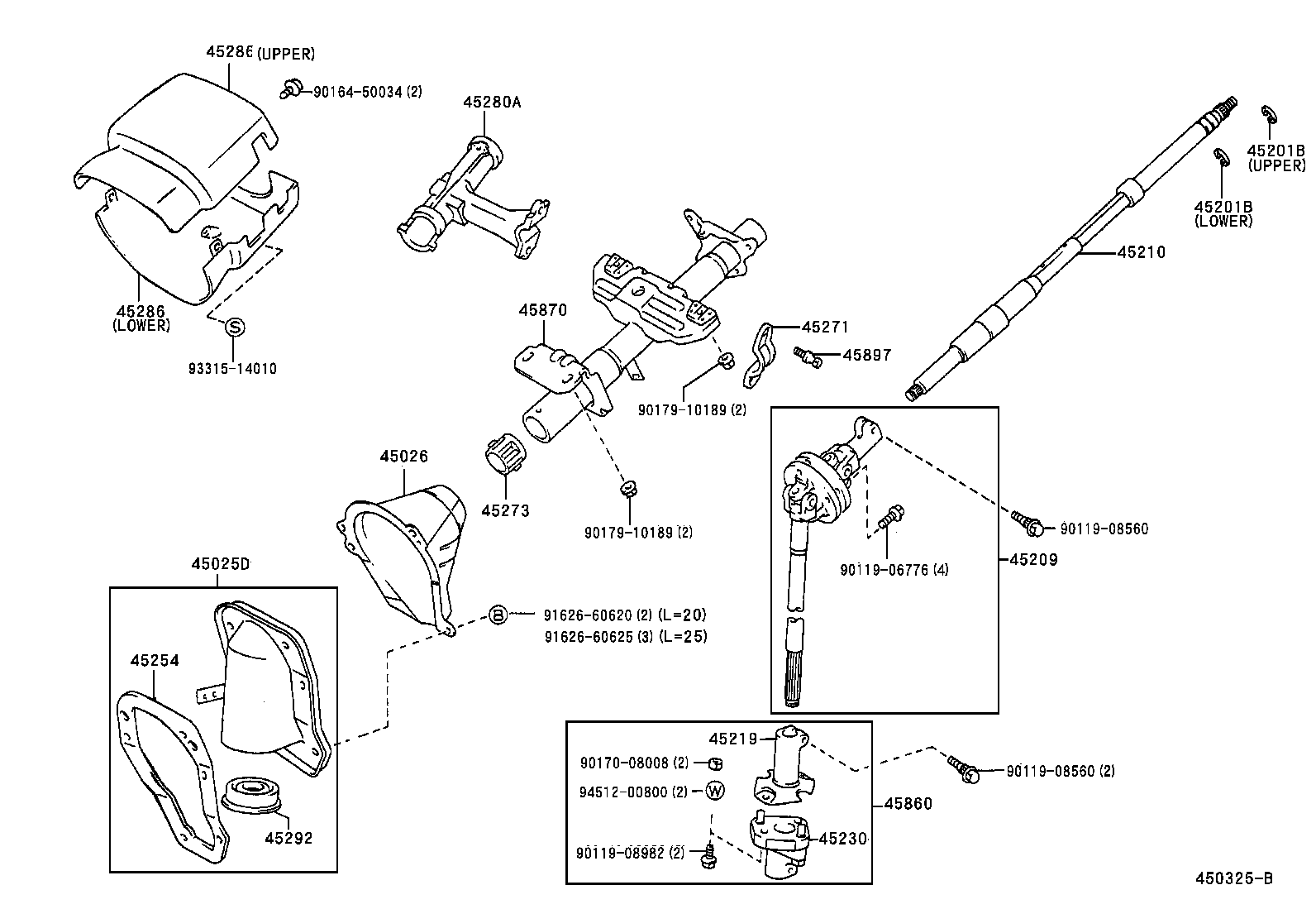 Toyota 45290-35040 YOKE SUB-ASSY, STEERING SLIDING