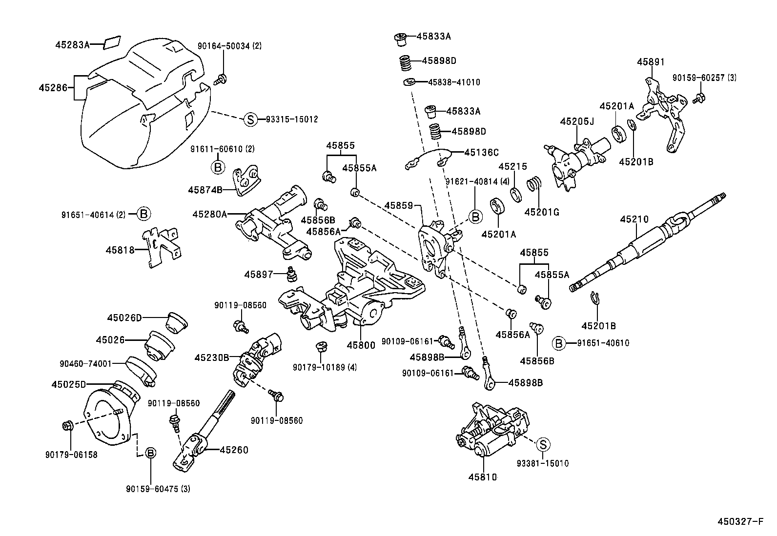 45286-07901-E2 COVER, STEERING COLUMN product image