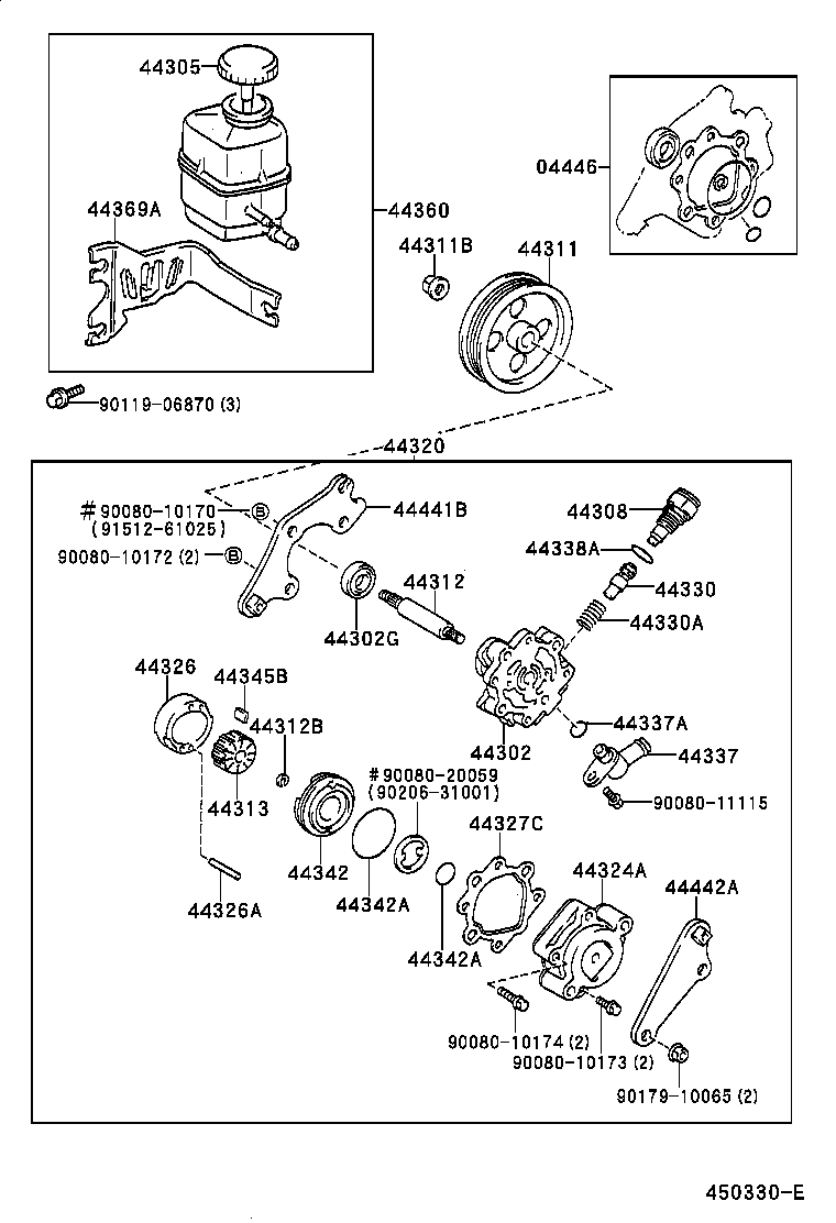 90080-17044 NUT(FOR VANE PUMP PULLEY) product image