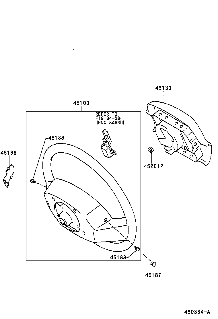 45130-35410 BUTTON ASSY, HORN product image