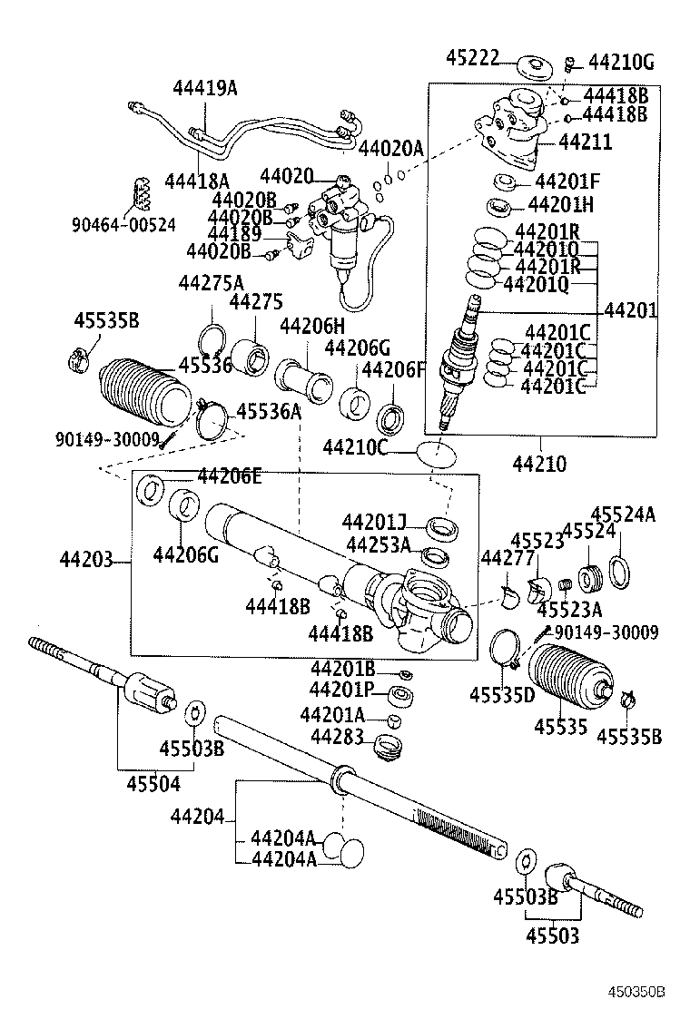 Toyota 44419-50041 TUBE, STEERING LEFT TURN PRESSURE