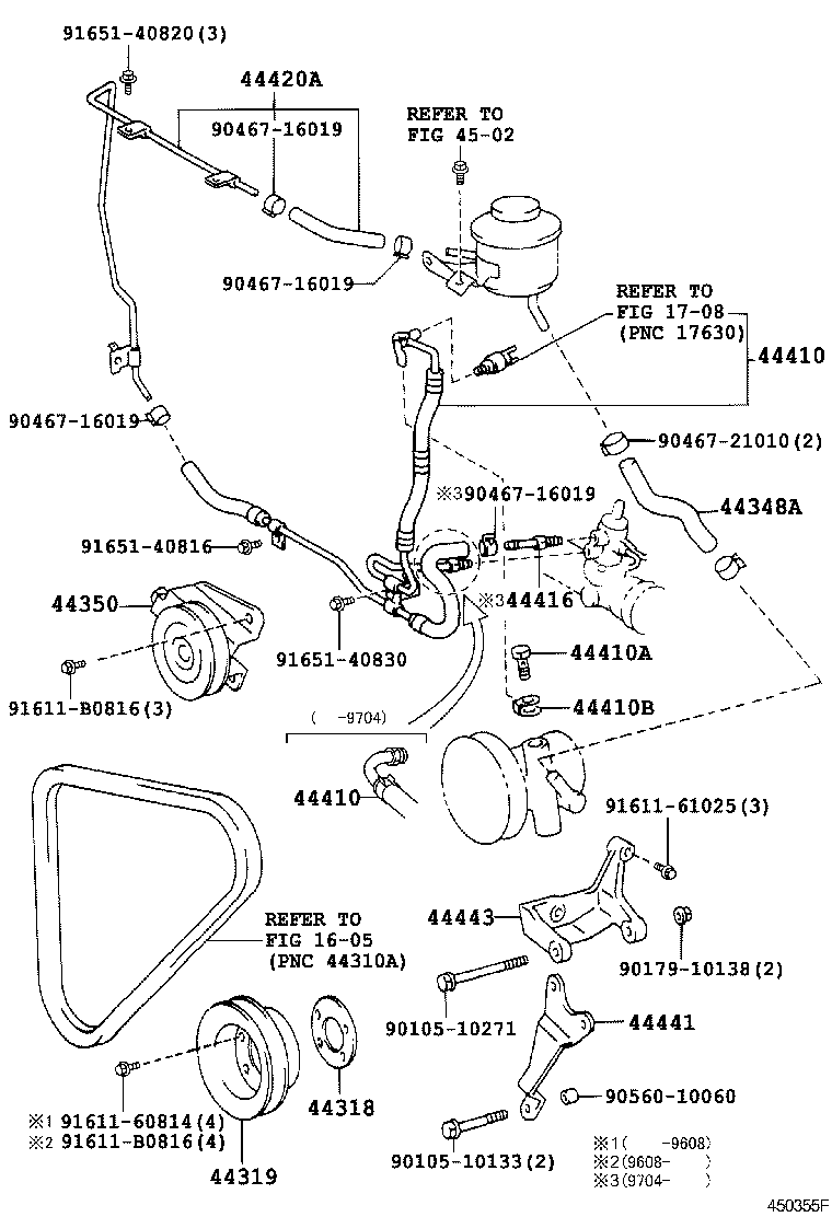 44348-26280 HOSE, OIL RESERVOIR TO PUMP, NO.2 product image