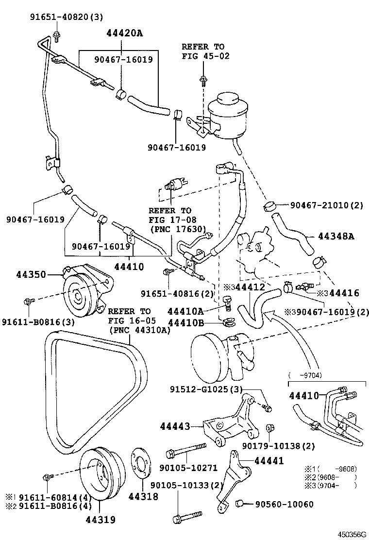 44348-26280 HOSE, OIL RESERVOIR TO PUMP, NO.2 product image
