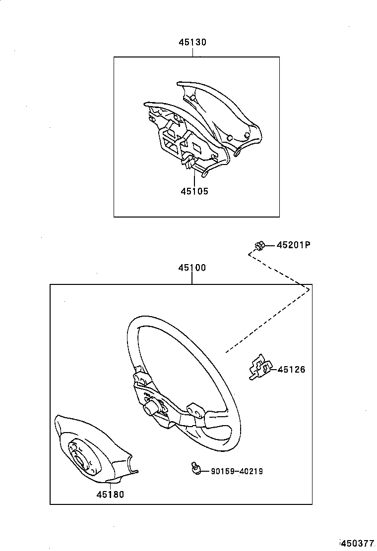 45146-20140 SPRING, HORN BUTTON CONTACT product image