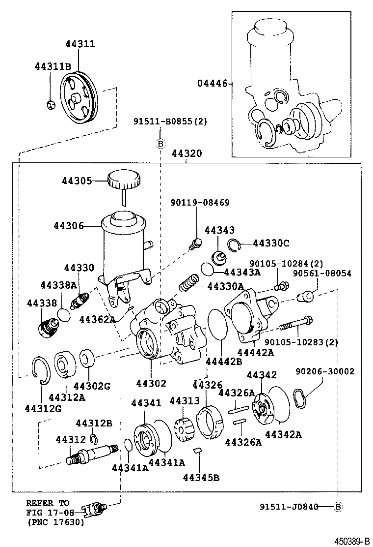 44302-40020 HOUSING SUB-ASSY, VANE PUMP, FRONT product image