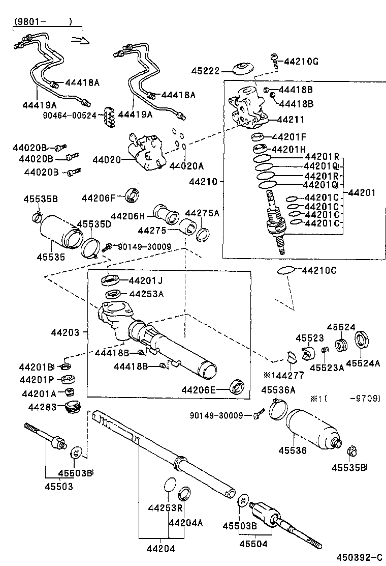 44210-40030 VALVE ASSY, POWER STEERING CONTROL product image