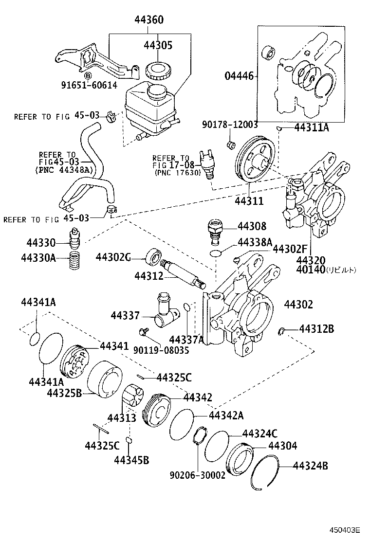40140-12391 PUMP ASSY,VANE REBUILT product image