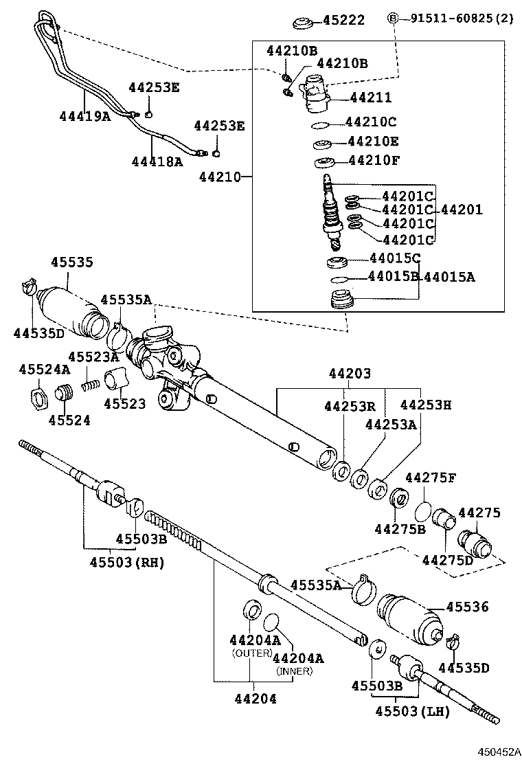 44210-26160 VALVE ASSY, POWER STEERING CONTROL product image