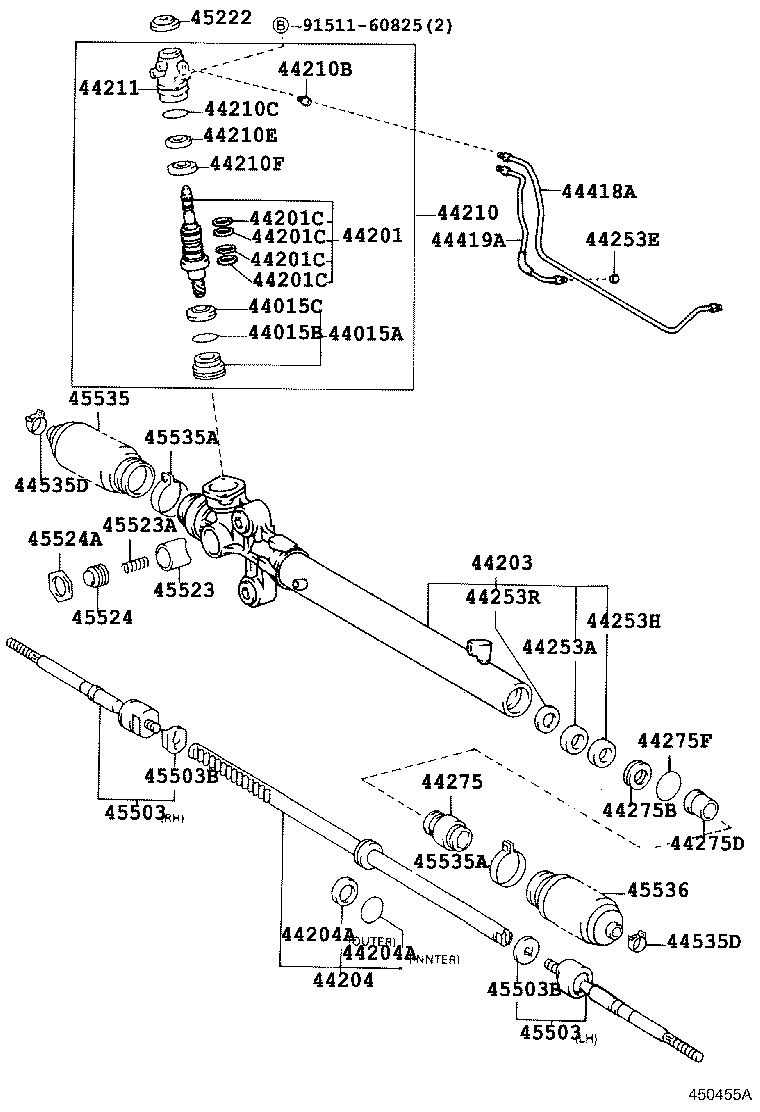 44210-26160 VALVE ASSY, POWER STEERING CONTROL product image