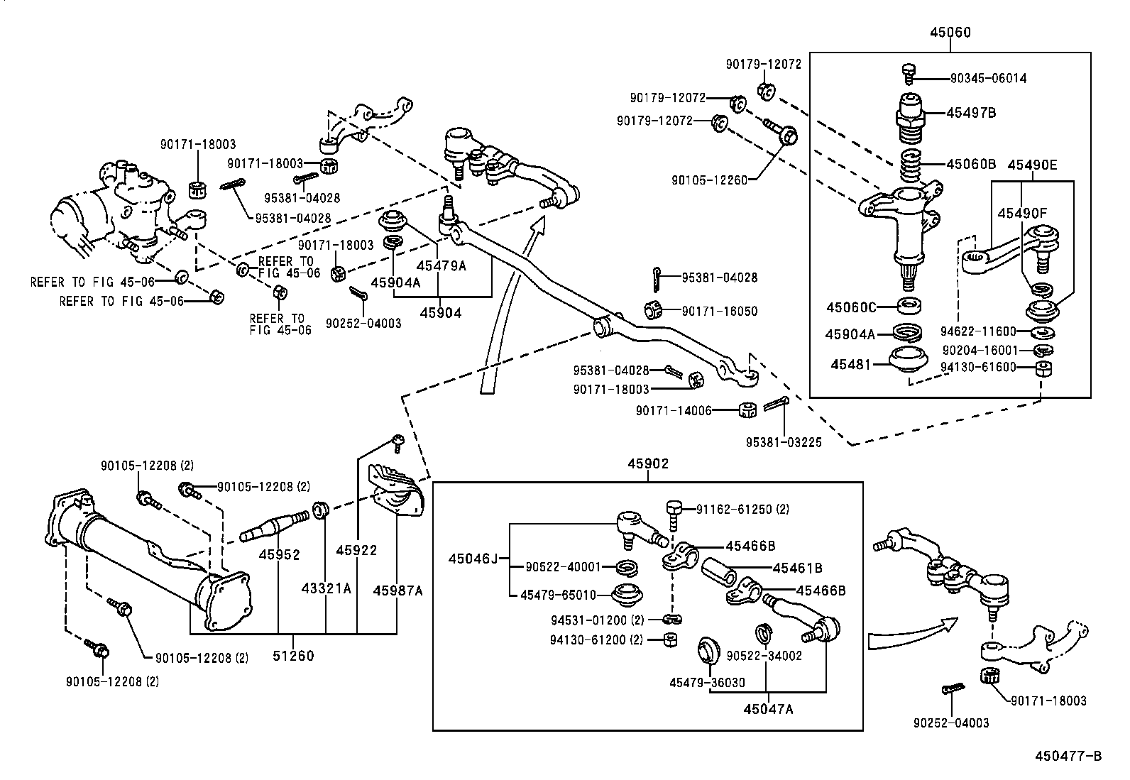 45461-65030 ROD, STEERING TIE(FOR REAR STEERING) product image