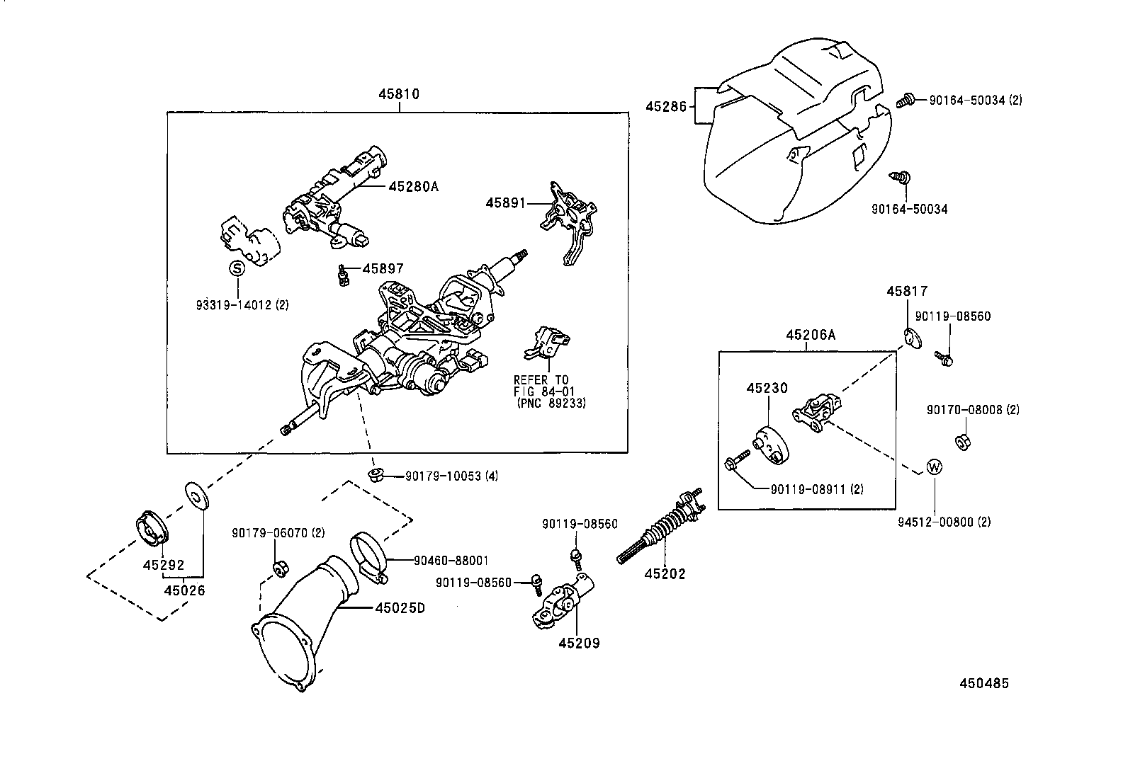 45210-30190 SHAFT ASSY, STEERING MAIN product image