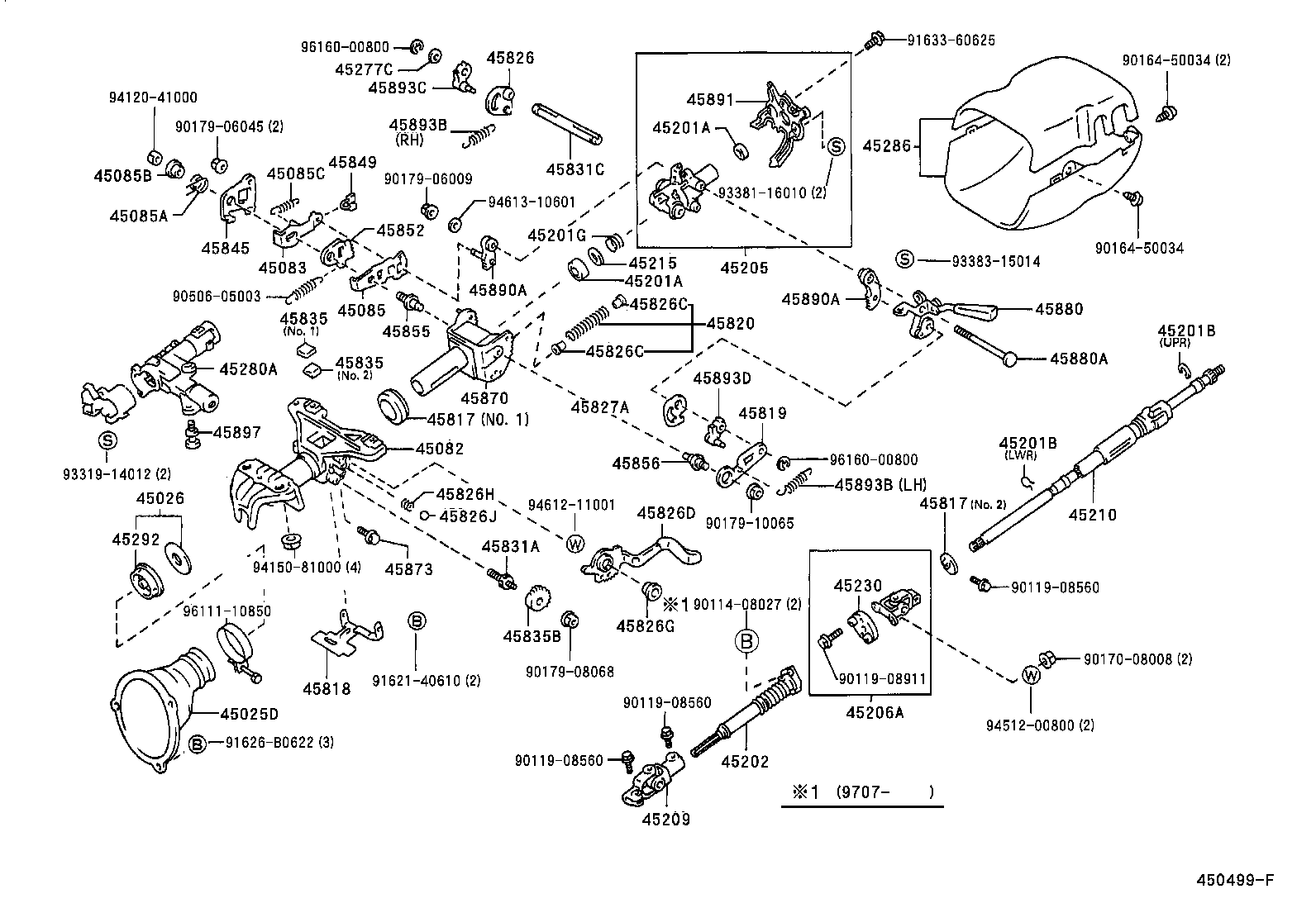 45206-30031 YOKE SUB-ASSY, STEERING SLIDING product image