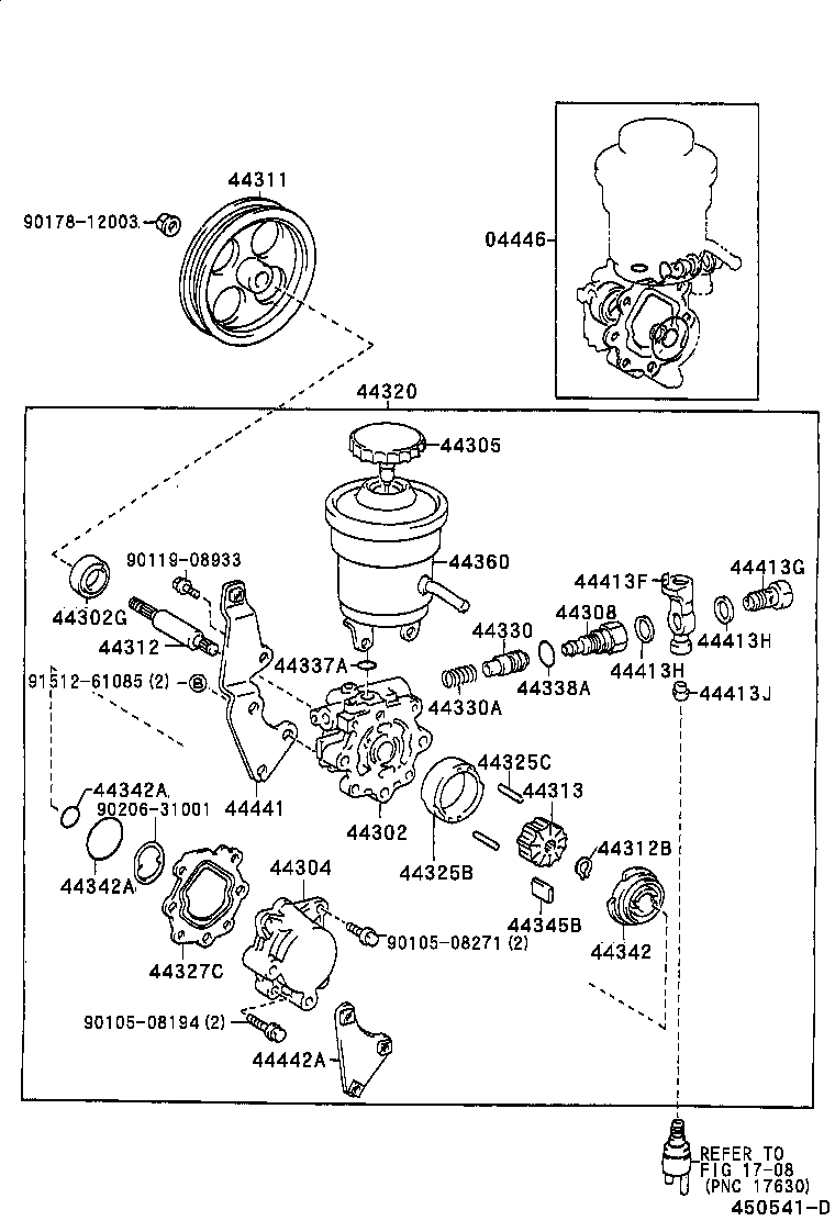 44369-02030 BRACKET, OIL RESERVOIR, NO.1 product image