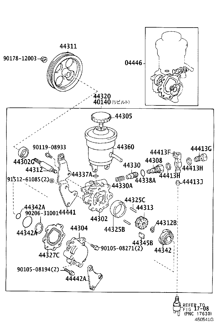 40140-12391 PUMP ASSY,VANE REBUILT product image