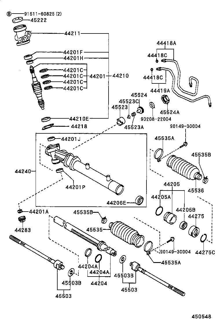 45046-09130 END SUB-ASSY, TIE ROD, RH product image