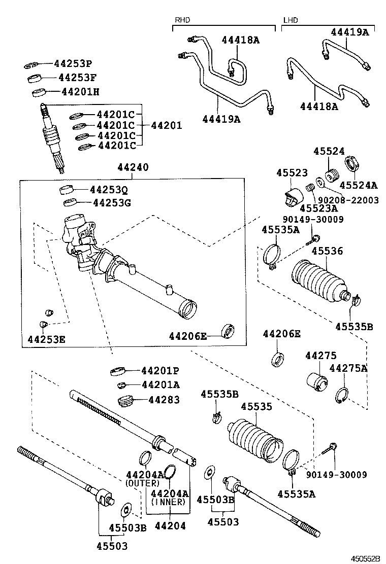 45046-09130 END SUB-ASSY, TIE ROD, RH product image