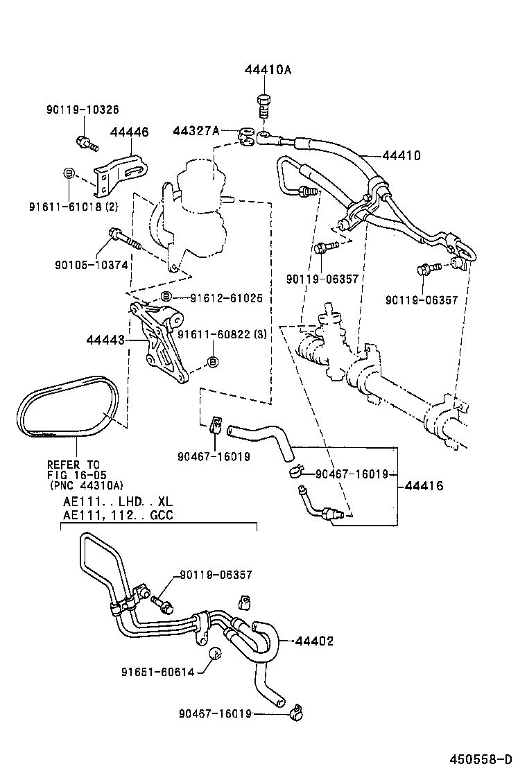 44402-12201 COOLER SUB-ASSY, POWER STEERING OIL, NO.1 product image