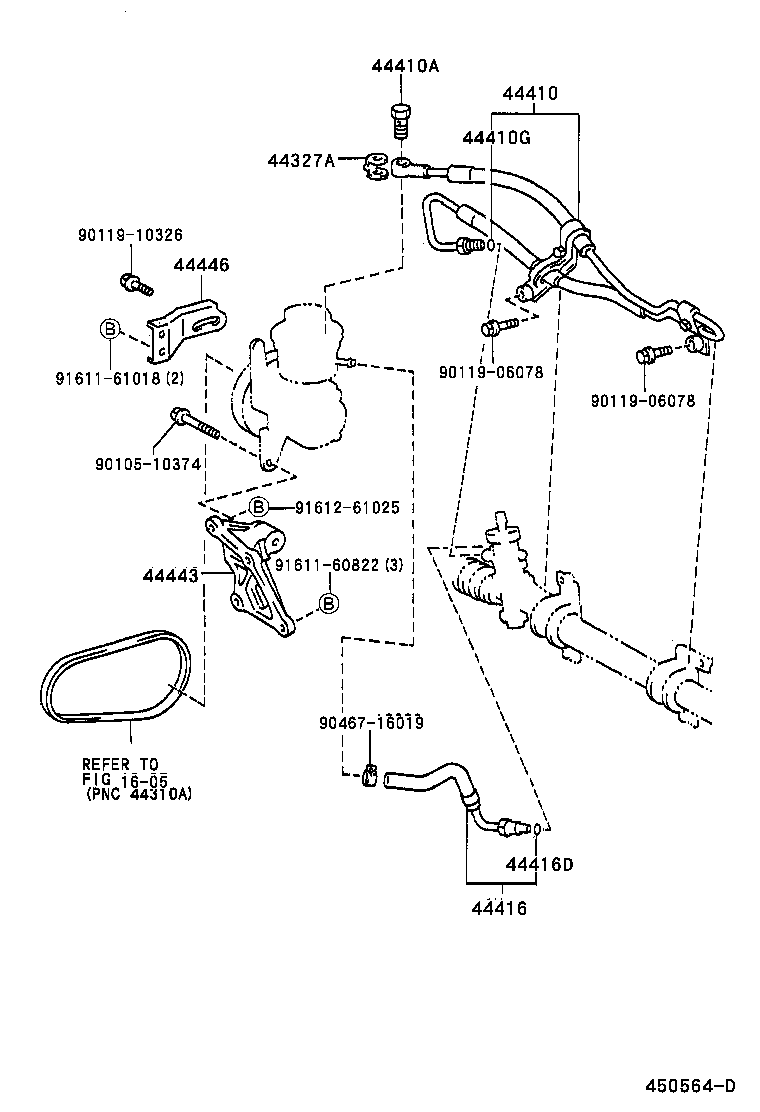 44402-12201 COOLER SUB-ASSY, POWER STEERING OIL, NO.1 product image