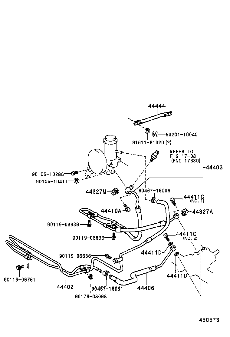 44402-14250 COOLER SUB-ASSY, POWER STEERING OIL, NO.1 product image