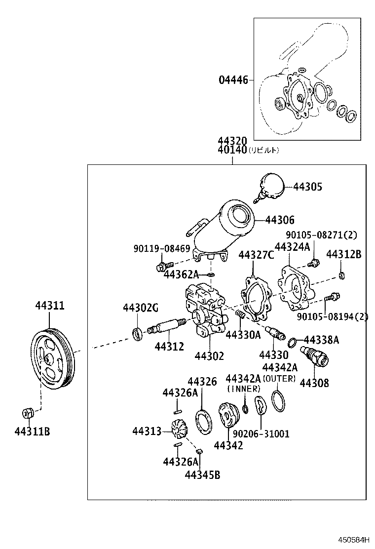 44320-26231 PUMP ASSY, VANE product image