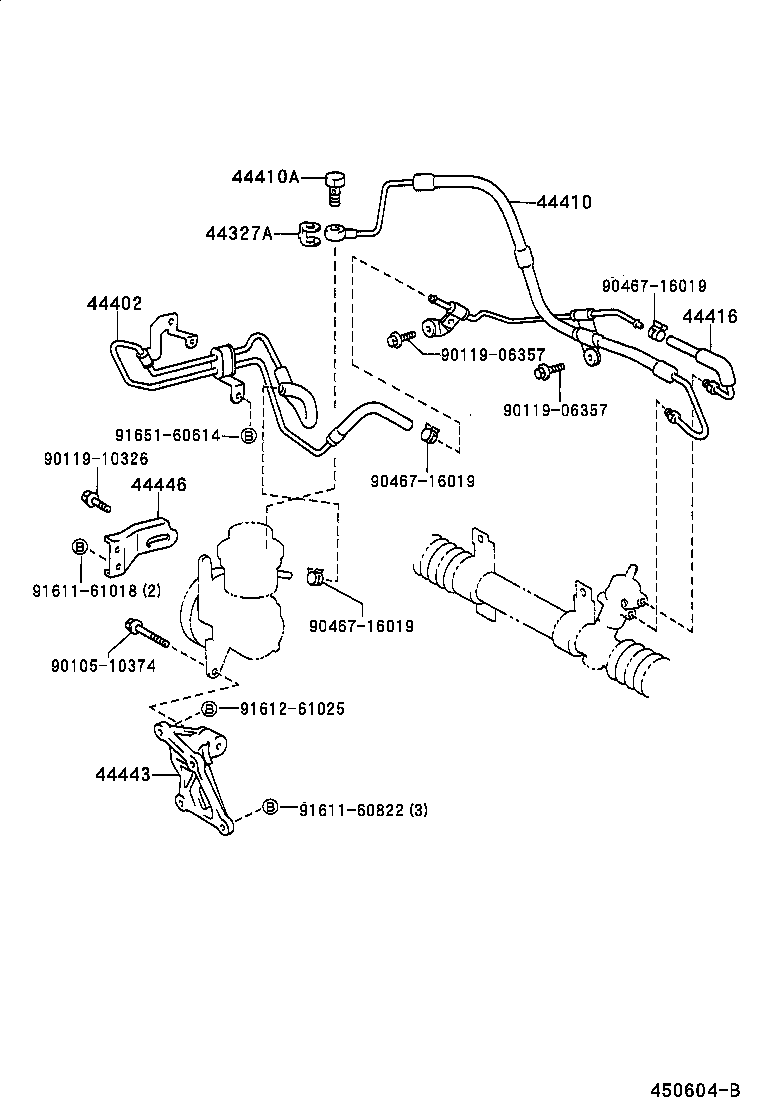 44402-12201 COOLER SUB-ASSY, POWER STEERING OIL, NO.1 product image