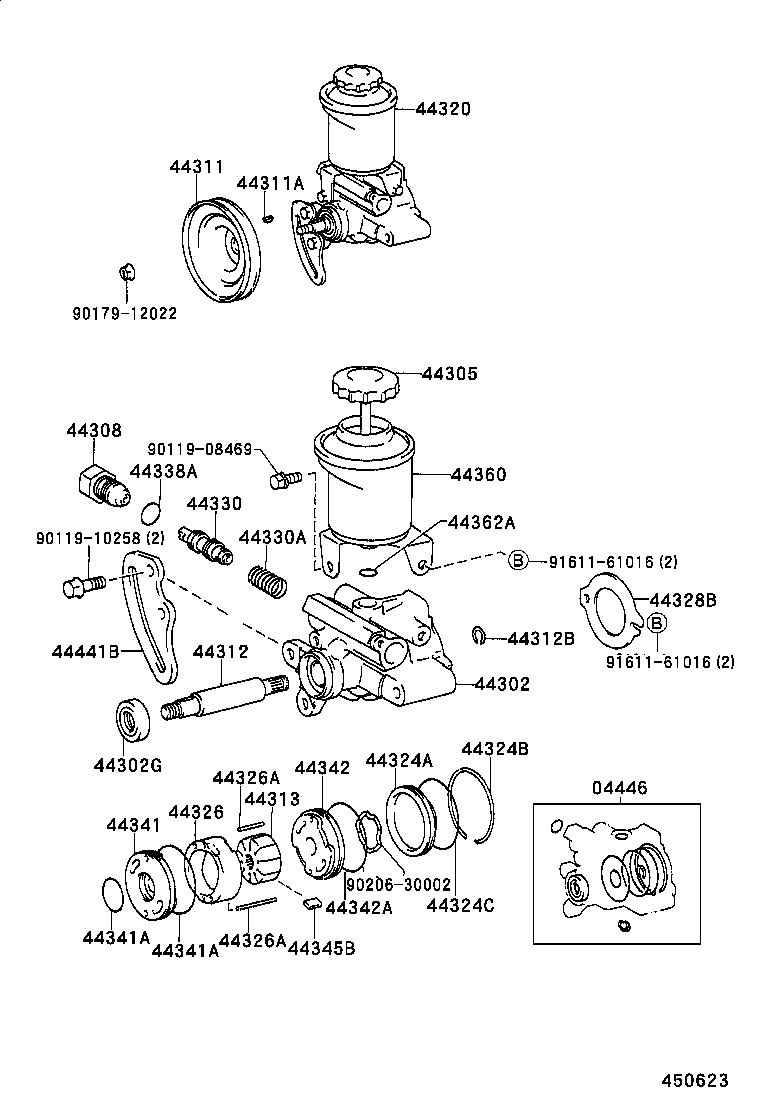 40140-35441 PUMP ASSY,VANE REBUILT product image