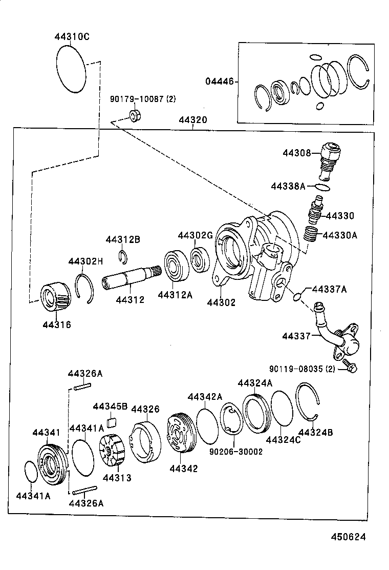 40140-35441 PUMP ASSY,VANE REBUILT product image