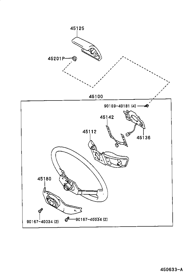45100-26290-B2 WHEEL ASSY, STEERING product image