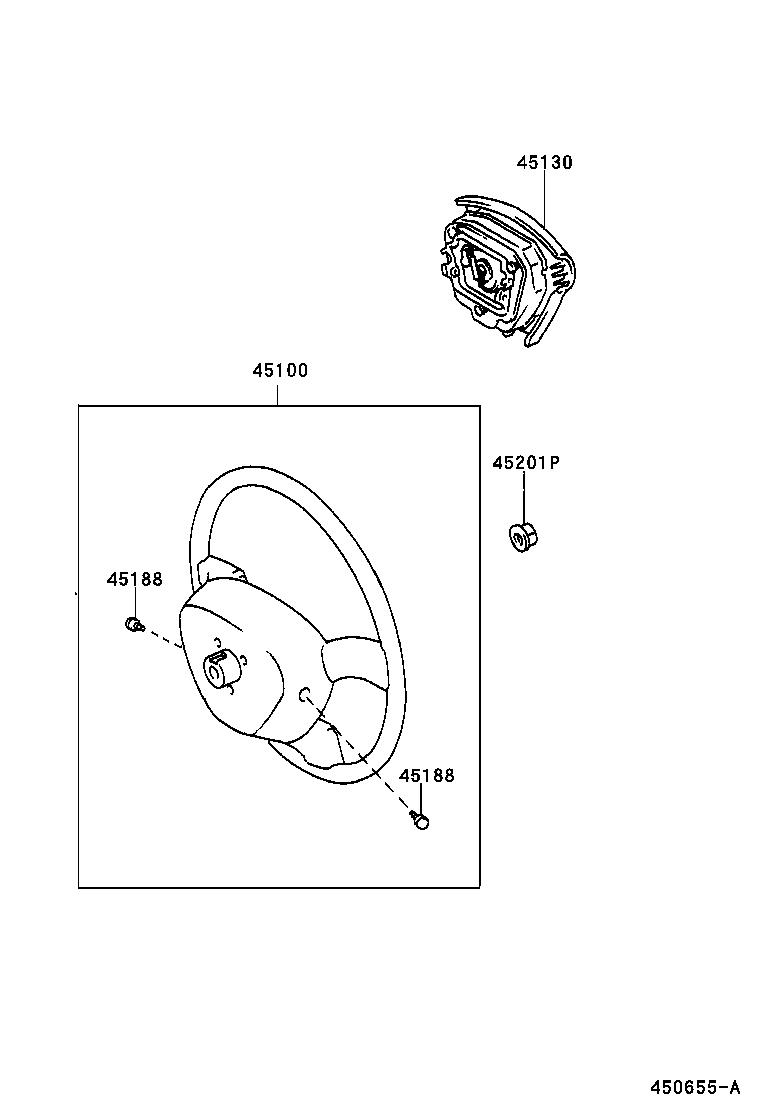 45130-35410 BUTTON ASSY, HORN product image