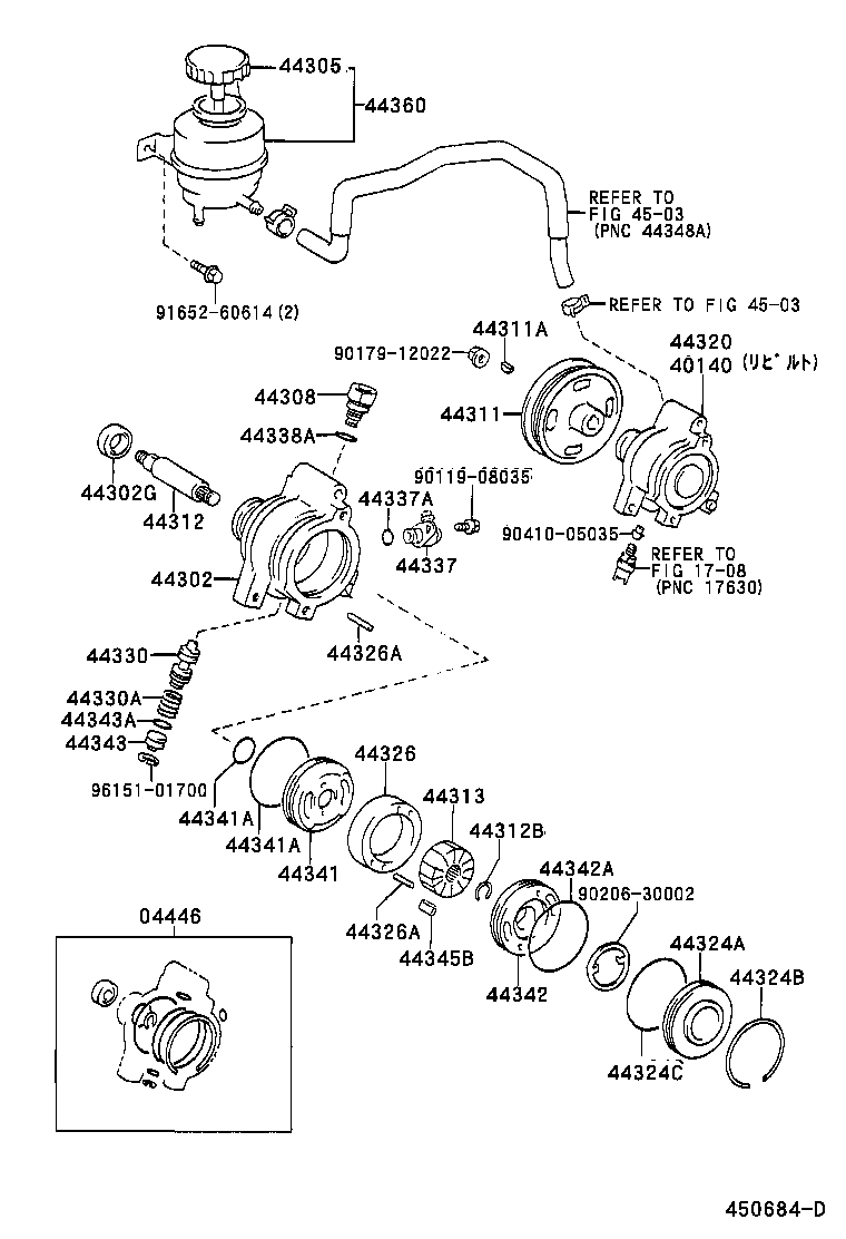 44030-32030 RESERVOIR ASSY, VANE PUMP OIL product image